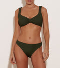 Bonnie Bikini - Metallic Khaki