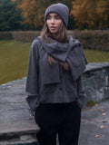 Liz Cashmere Knit Cardigan - Brun Melerad