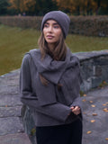 Liz Cashmere Knit Cardigan - Brun Melerad