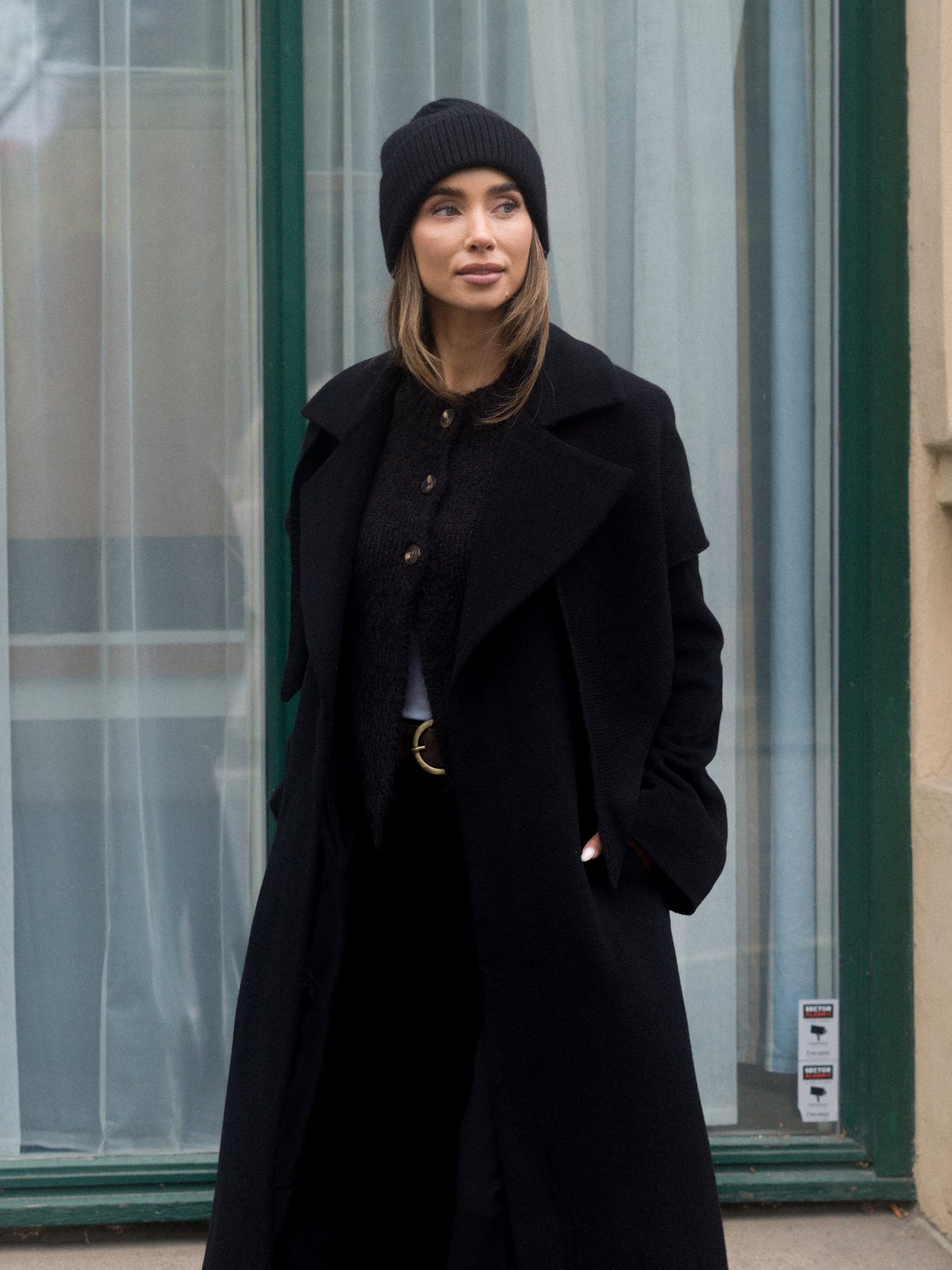 Victoria Cashmere Wool Beanie - Svart