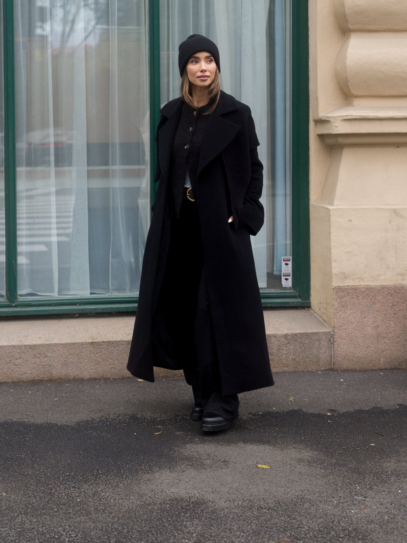 Charlotta Cashmere Coat - Svart