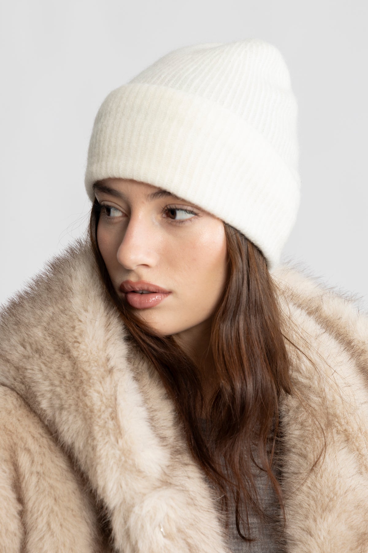 Lilly Wool Beanie - Offwhite