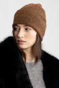 Lilly Wool Beanie - Brown Melange