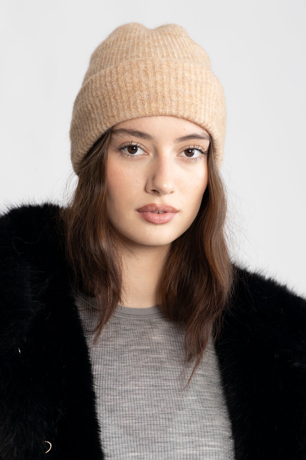 Lilly Wool Beanie - Beige