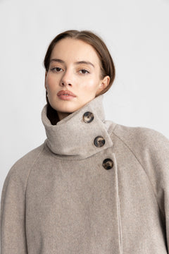 Isadora Wool Jacket - Grey Sand