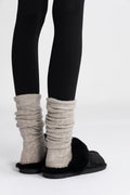 Selma Shearling Slippers - Black