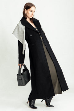 Victoria Wool Scarf - Grey Melange
