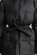 Sonja Belt Puffer Jacket - Black