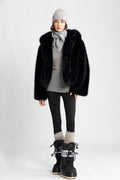 Astrid Faux Fur Jacket - Svart
