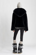 Astrid Faux Fur Jacket - Svart