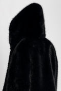 Astrid Faux Fur Jacket - Svart