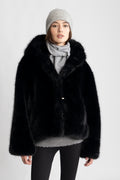 Astrid Faux Fur Jacket - Svart