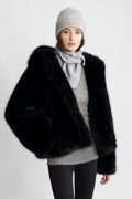 Astrid Faux Fur Jacket - Svart