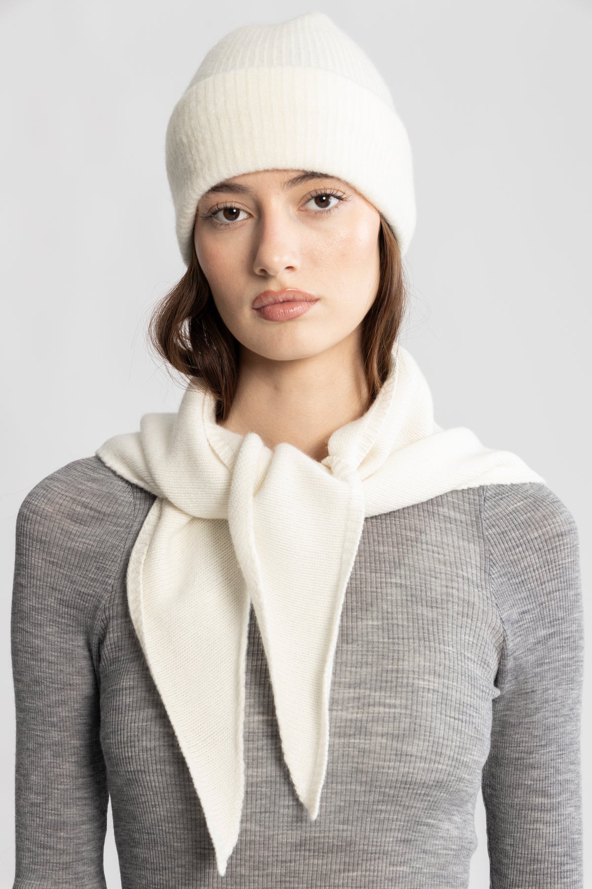 Victoria Wool Scarf - Off White
