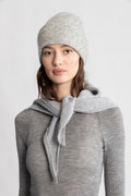 Victoria Wool Scarf - Grey Melange