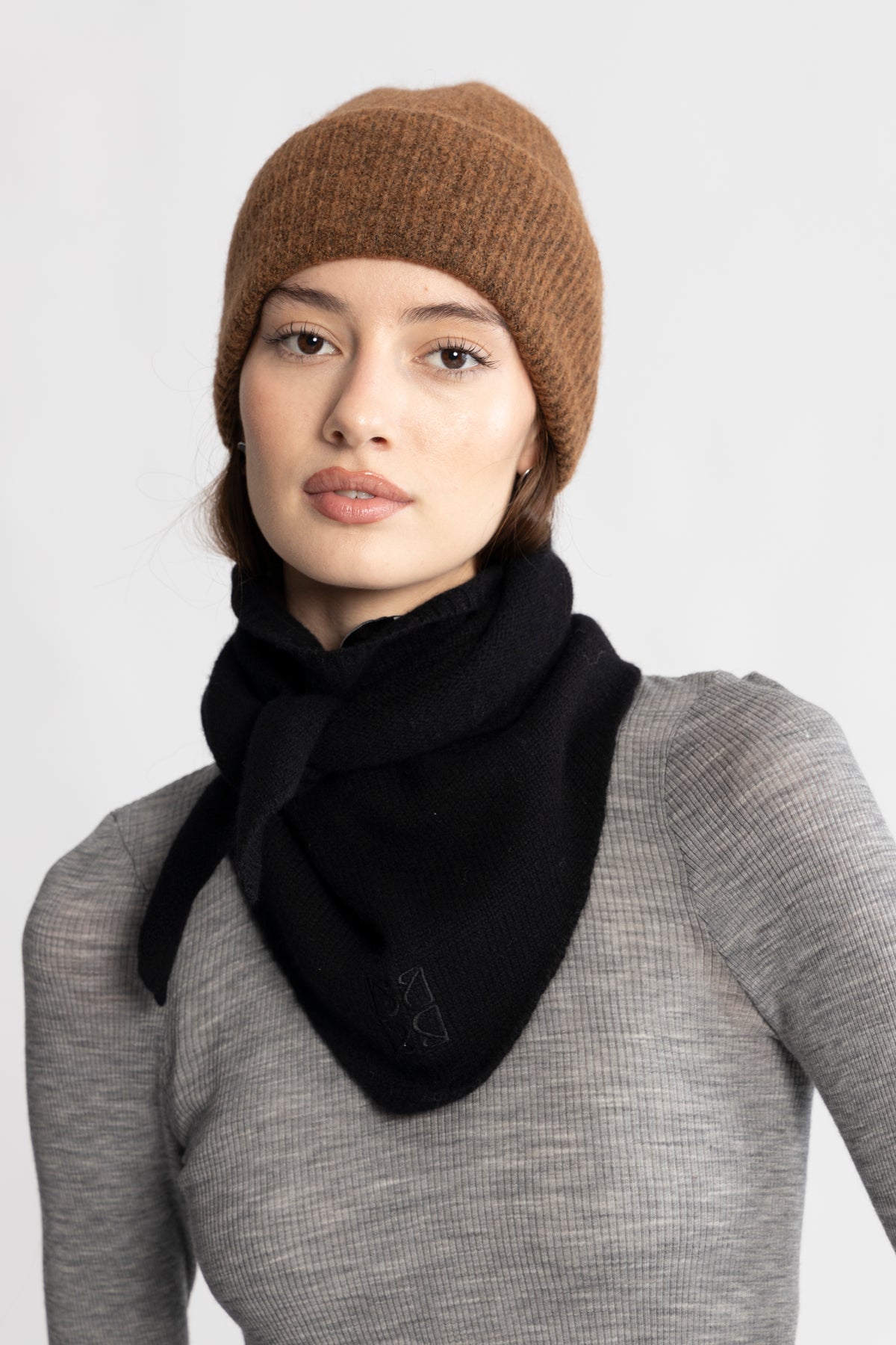 Victoria Wool Scarf - Black