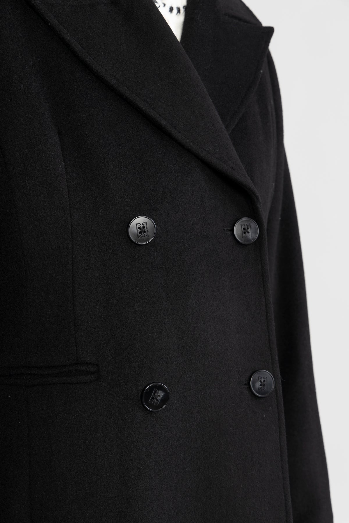 Louise Wool Coat - Black