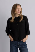 Diana Cape Cardigan - Mörkbrun