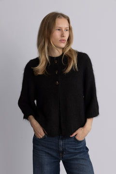 Diana Cape Cardigan - Dark Brown
