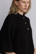 Diana Cape Cardigan - Mörkbrun