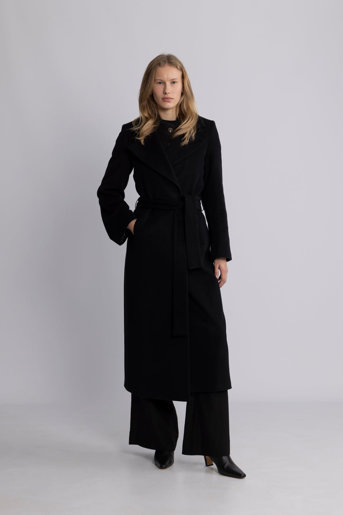 Charlotta Cashmere Coat - Svart