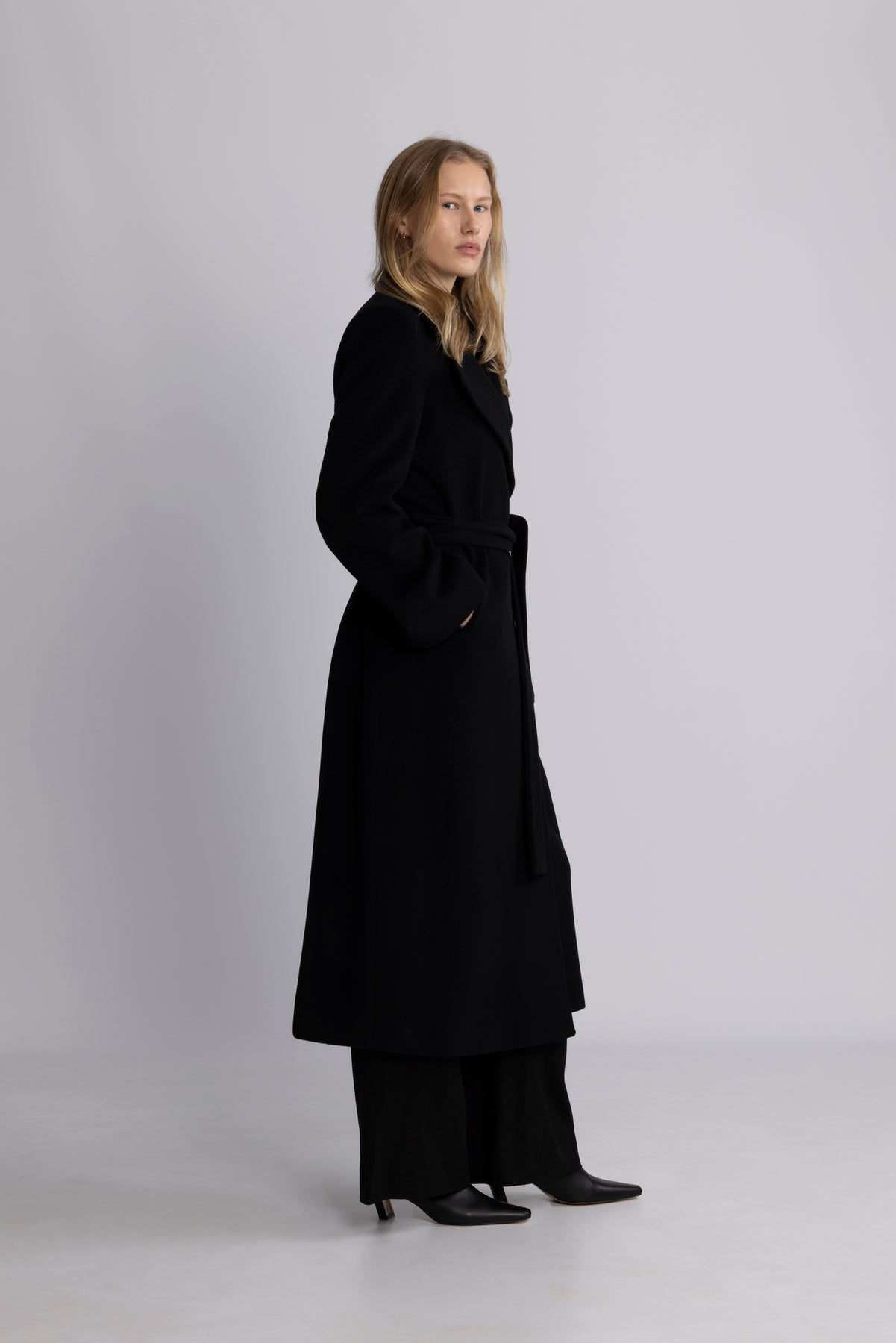 Charlotta Cashmere Coat - Svart