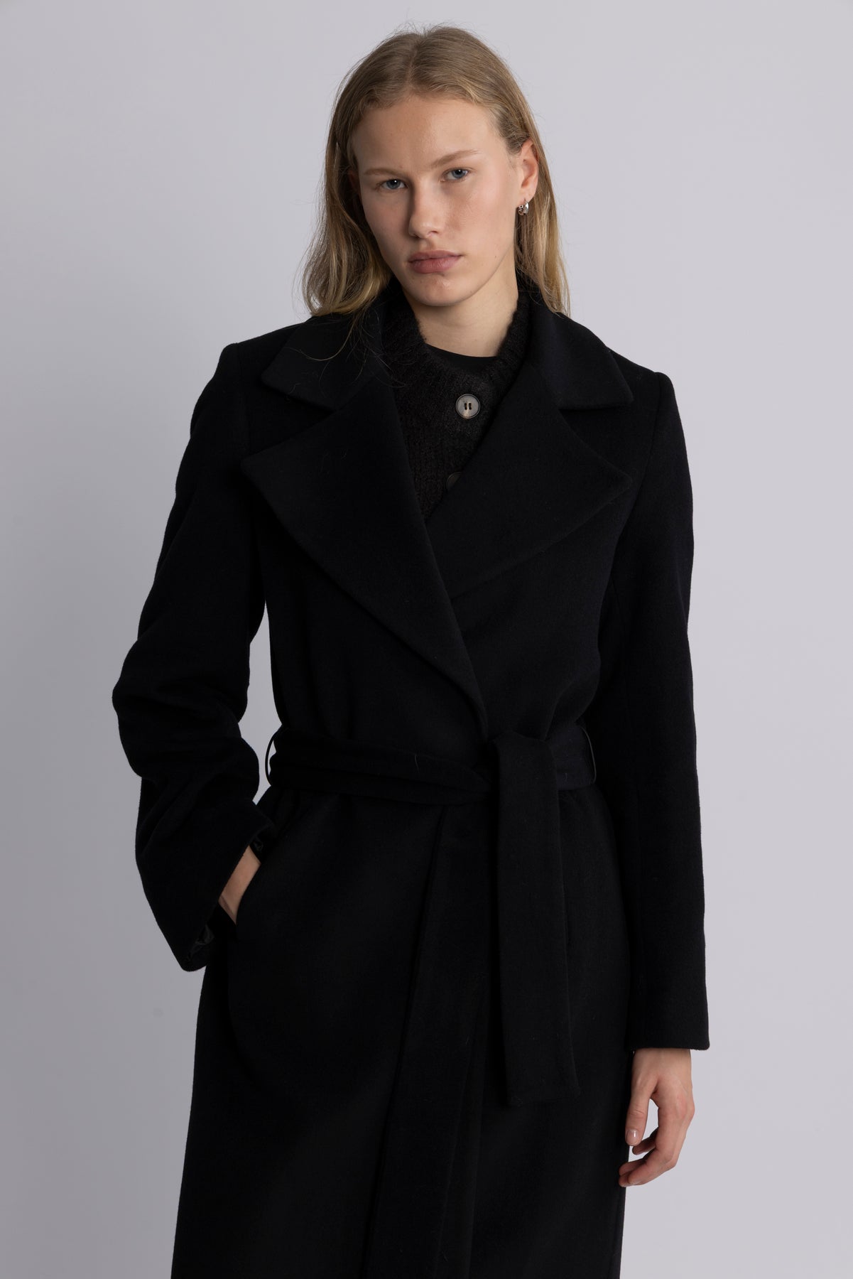 Charlotta Cashmere Coat - Svart