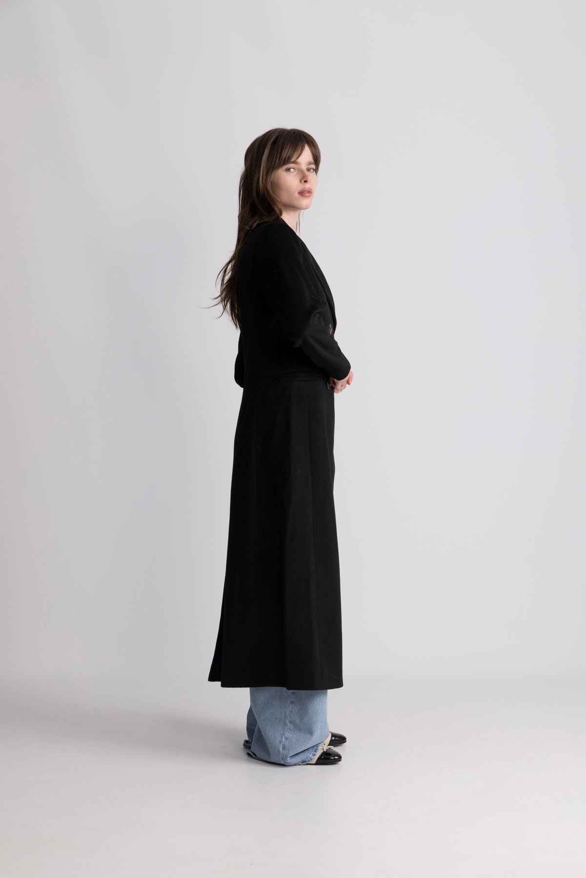 Louise Wool Coat - Black