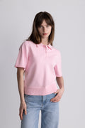 Esther Polo Knit Top - Rosa