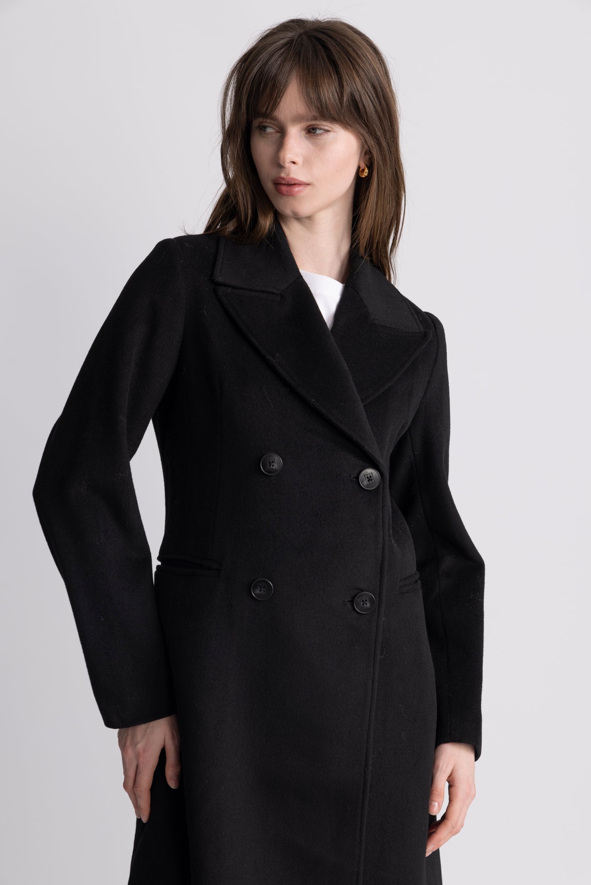 Louise Wool Coat - Black