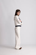 Jeanette Contrast Cardigan - Off White