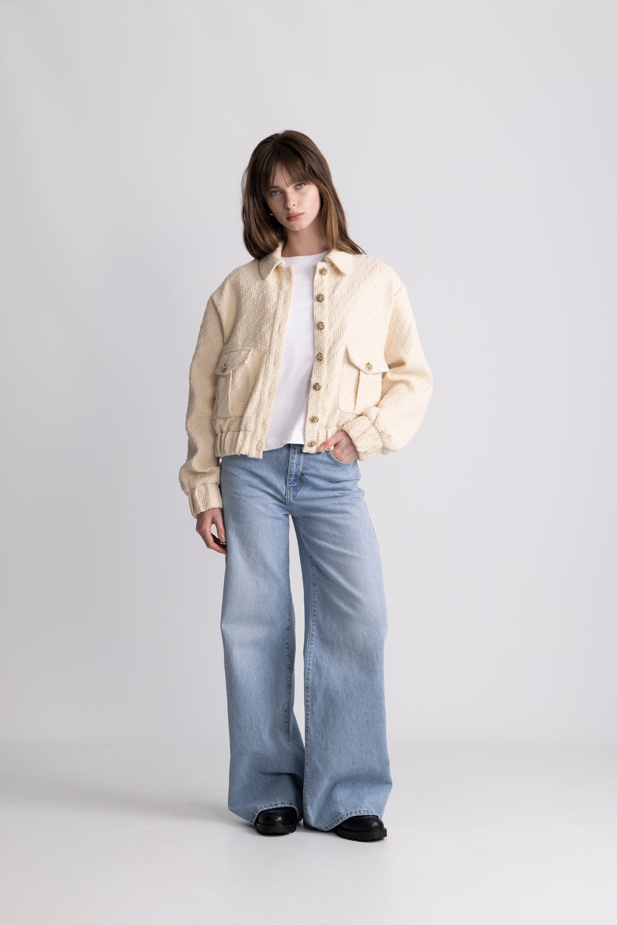 Tone Tweedjacka - Off White