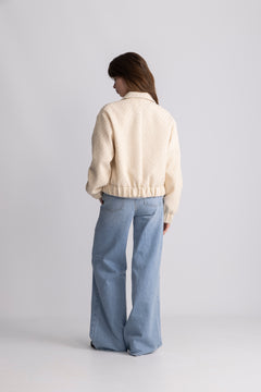 Tone Tweed Jacket - Off White