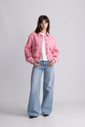 Tone Tweed Jacket - Ljusrosa
