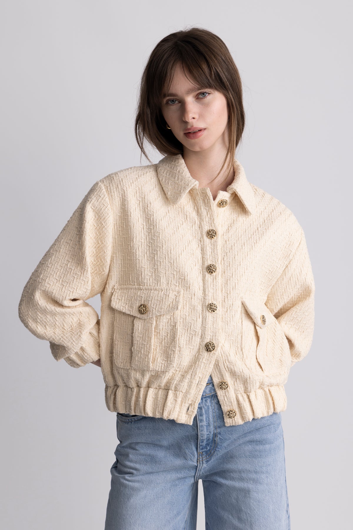 Tone Tweedjacka - Off White
