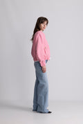 Tone Tweed Jacket - Ljusrosa