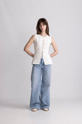 Therese Knit Waistcoat - Off White
