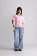 Esther Polo Knit Top - Rosa