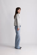 Amalie Stitch Cardigan - Light Grey Melange