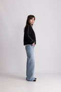Amalie Stitch Cardigan - Black