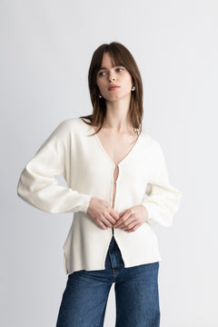 Anine Figure Cardigan - Off White