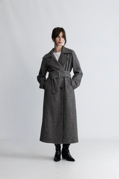 Leah Wool Coat - Black