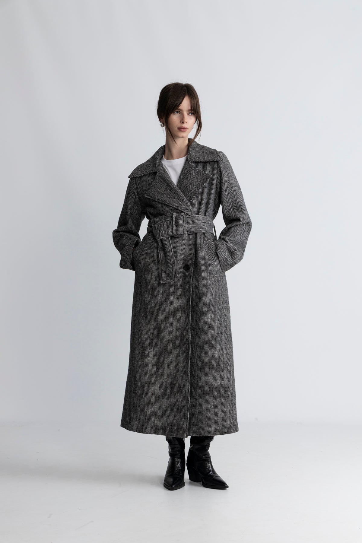 Leah Wool Coat - Black