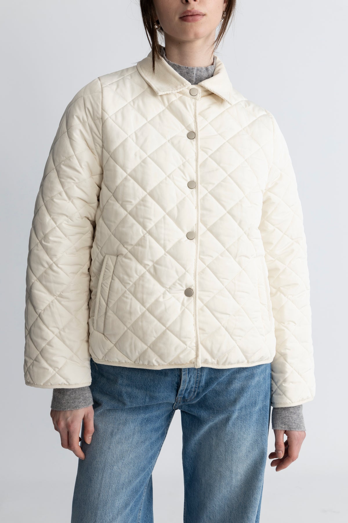 Anne Quilt Jacket - Off White