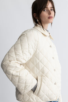 Anne Quilt Jacket - Off White