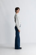 Elisabeth Knit Cardigan - Ljusgrå Melerad