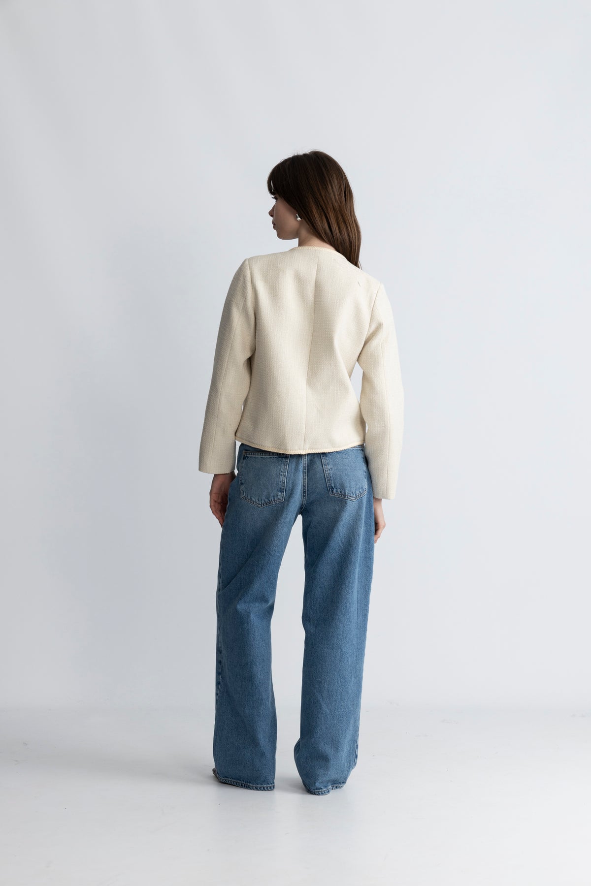 Amelia Long Sleeve Jacket - Off White