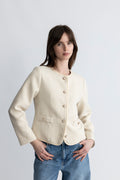 Amelia Long Sleeve Jacket - Off White