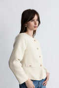 Amelia Long Sleeve Jacket - Off White