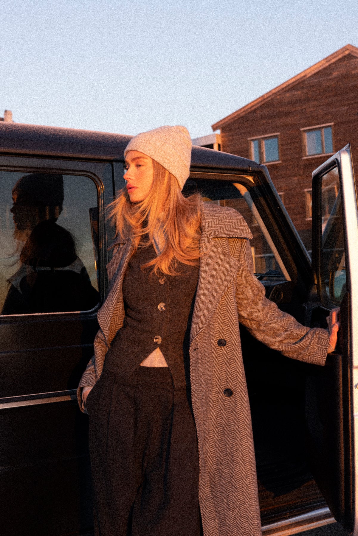 Leah Wool Coat - Black